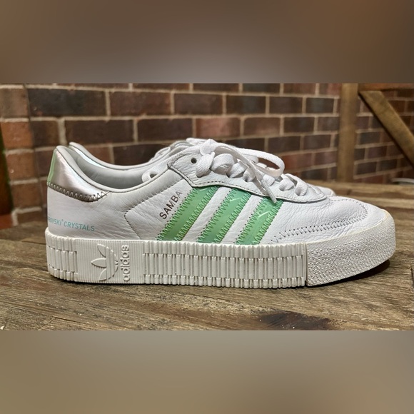 Ladies Adidas Swarovski Sambarose - size 8 - Picture 3 of 8